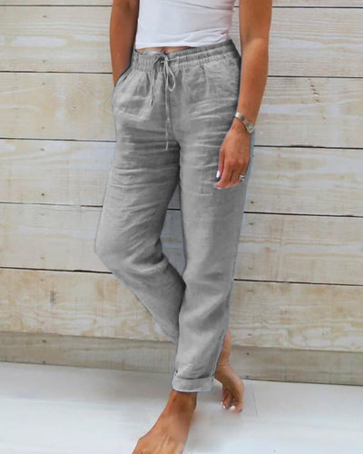 Safiya - Casual straight-leg trousers