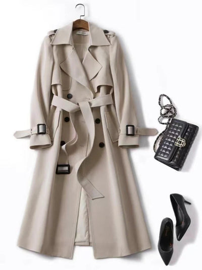 Imara - Ladies Trench Coat with Double Button Placket