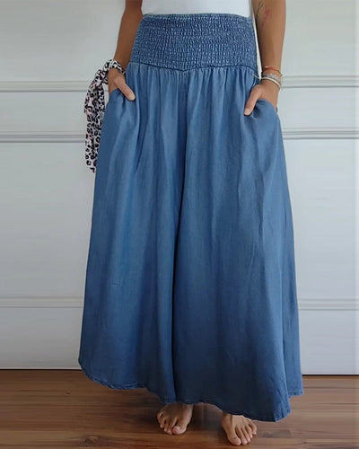 Zarina | Wide pants with elastic waistband