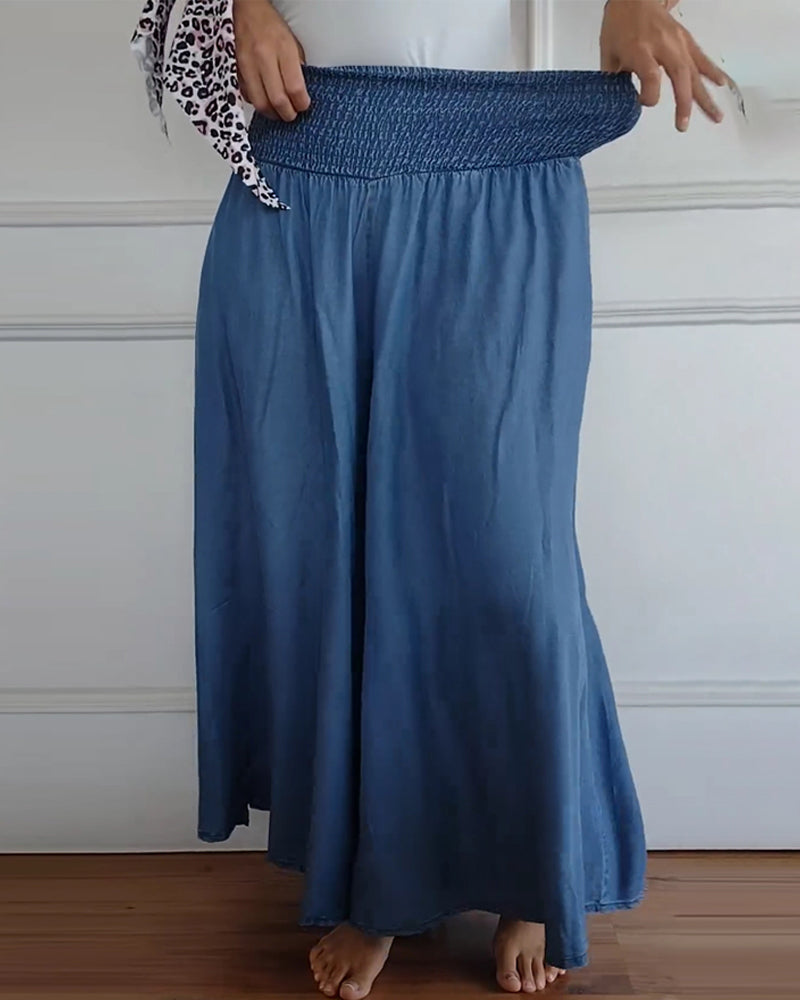 Zarina | Wide pants with elastic waistband