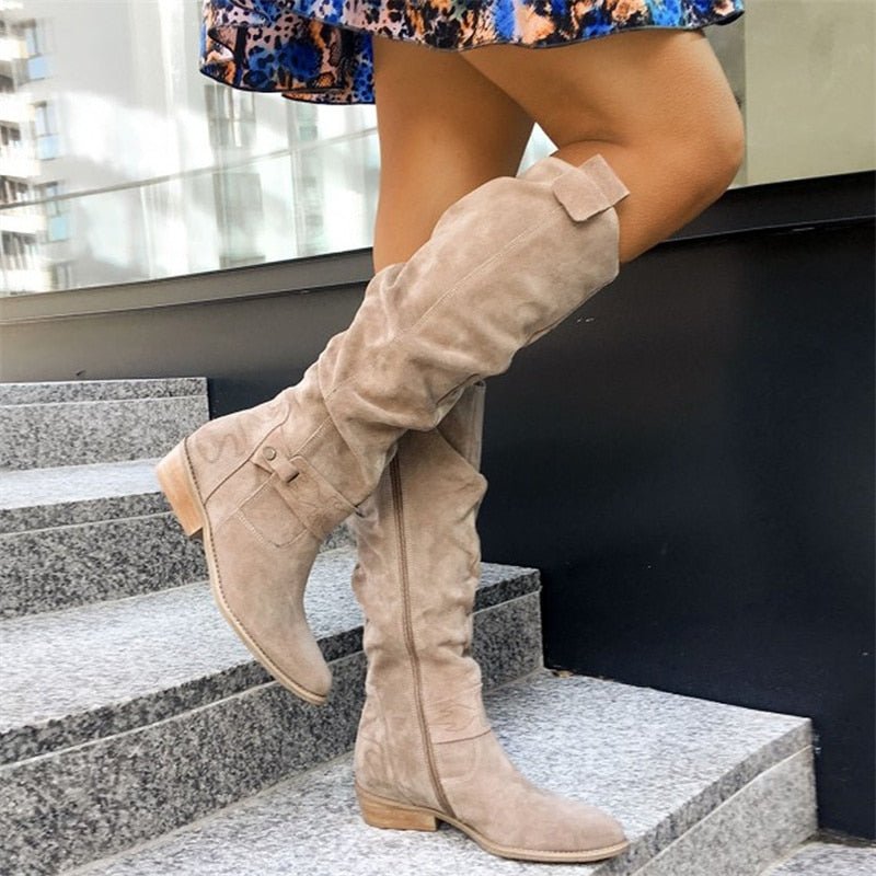 Mya - High Suede Boots