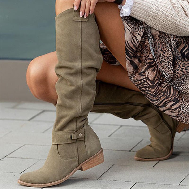 Mya - High Suede Boots